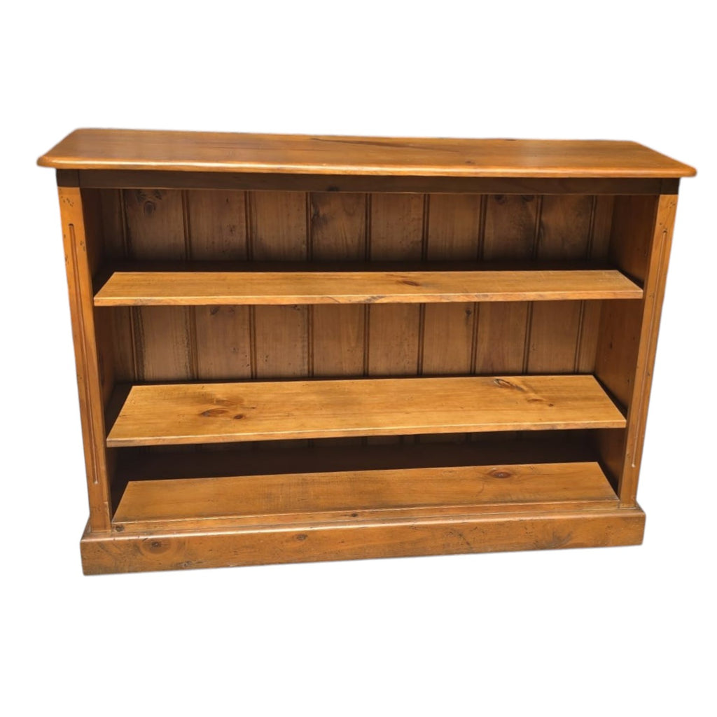 Solid Pine Low Bookcase