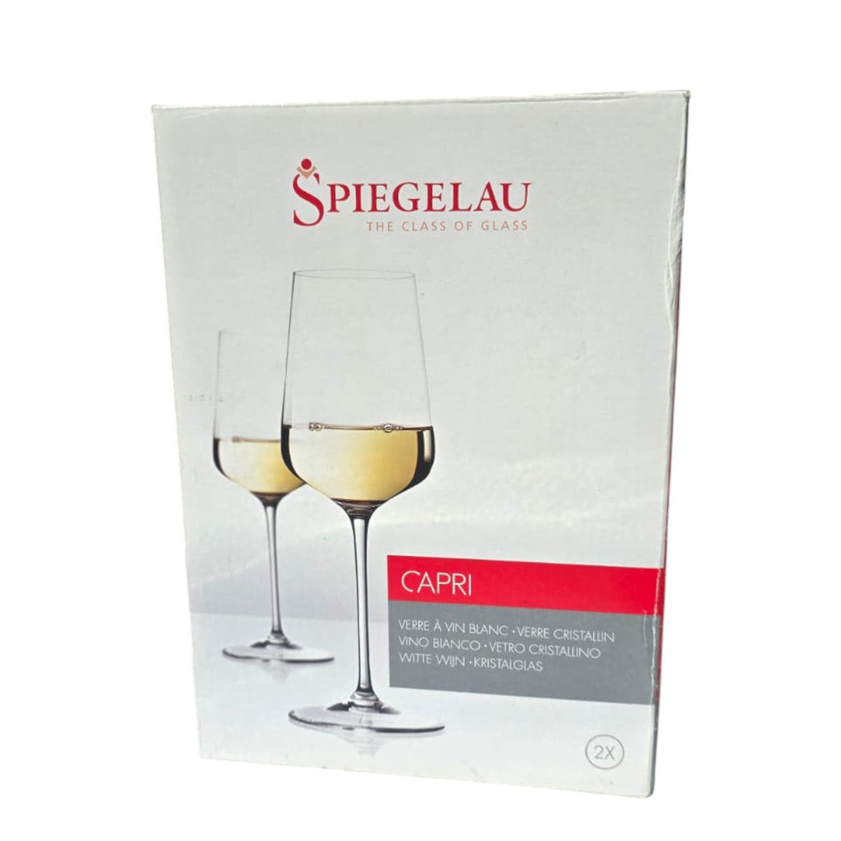 Spiegelau Capri Crystal White Wine Glasses Set Of Two