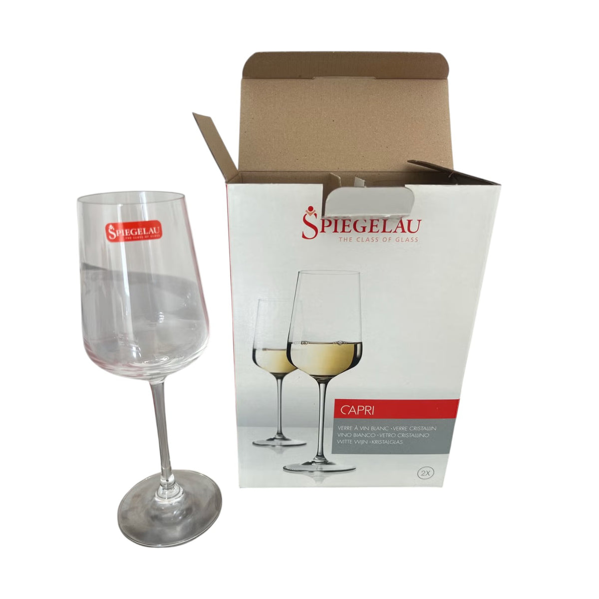 Spiegelau Capri Crystal White Wine Glasses Set Of Two