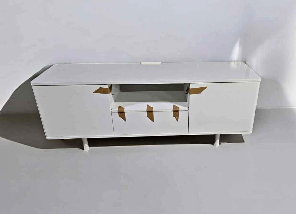 White Solid TV Unit