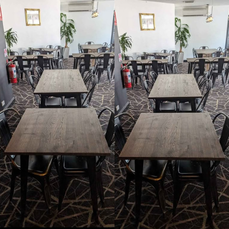 TOLIX TABLES & CHAIRS (Restaurant Table And Chairs the lot)