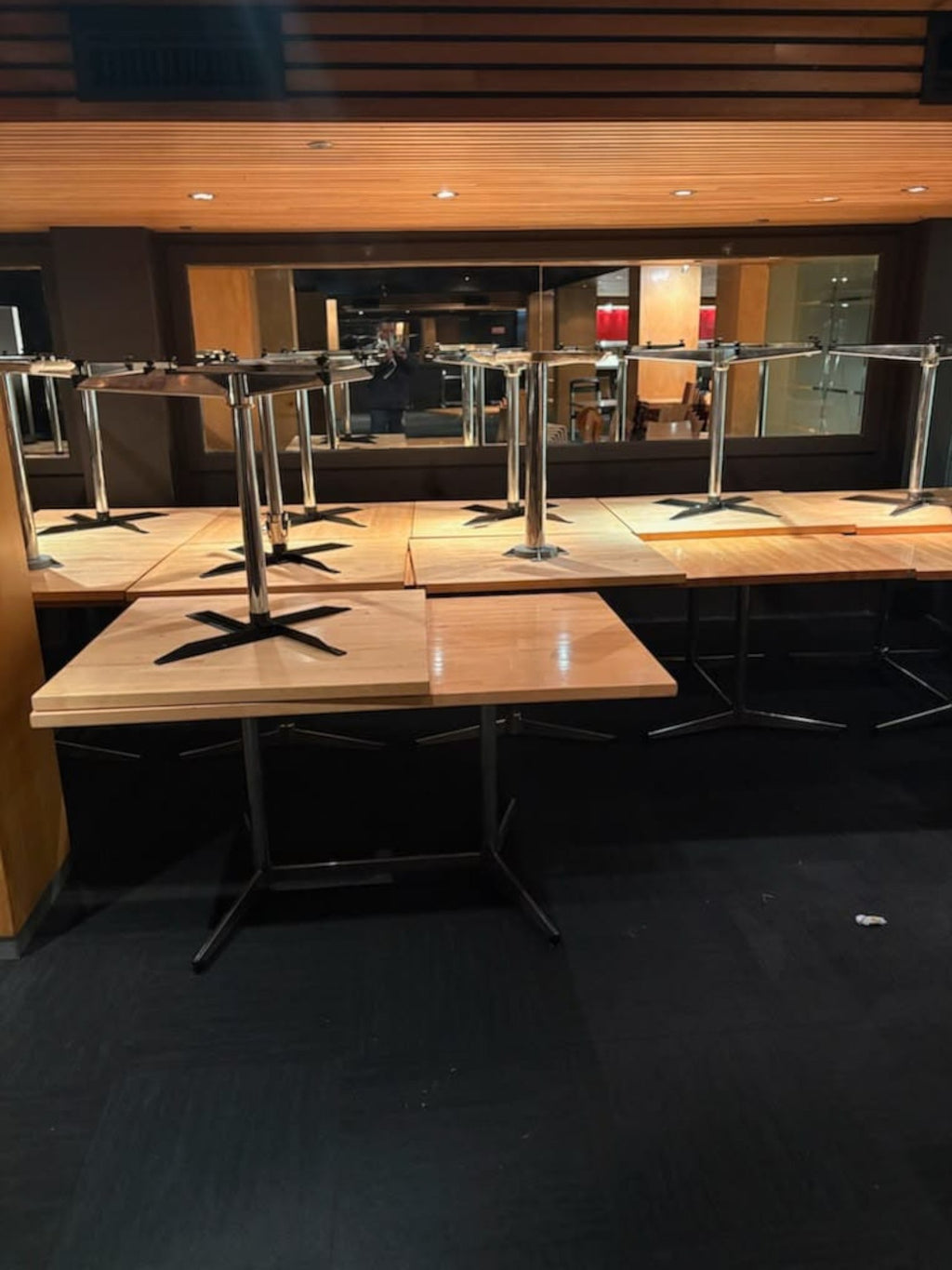 Tasmanian Oak Wooden Cafe Tables