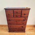 Timber Tallboy Dresser (Dimensions:130x100x50)