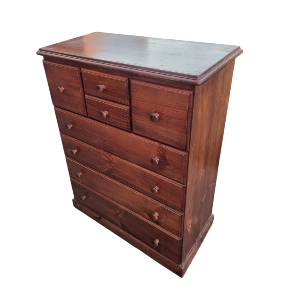 Timber Tallboy Dresser (Dimensions:130x100x50)
