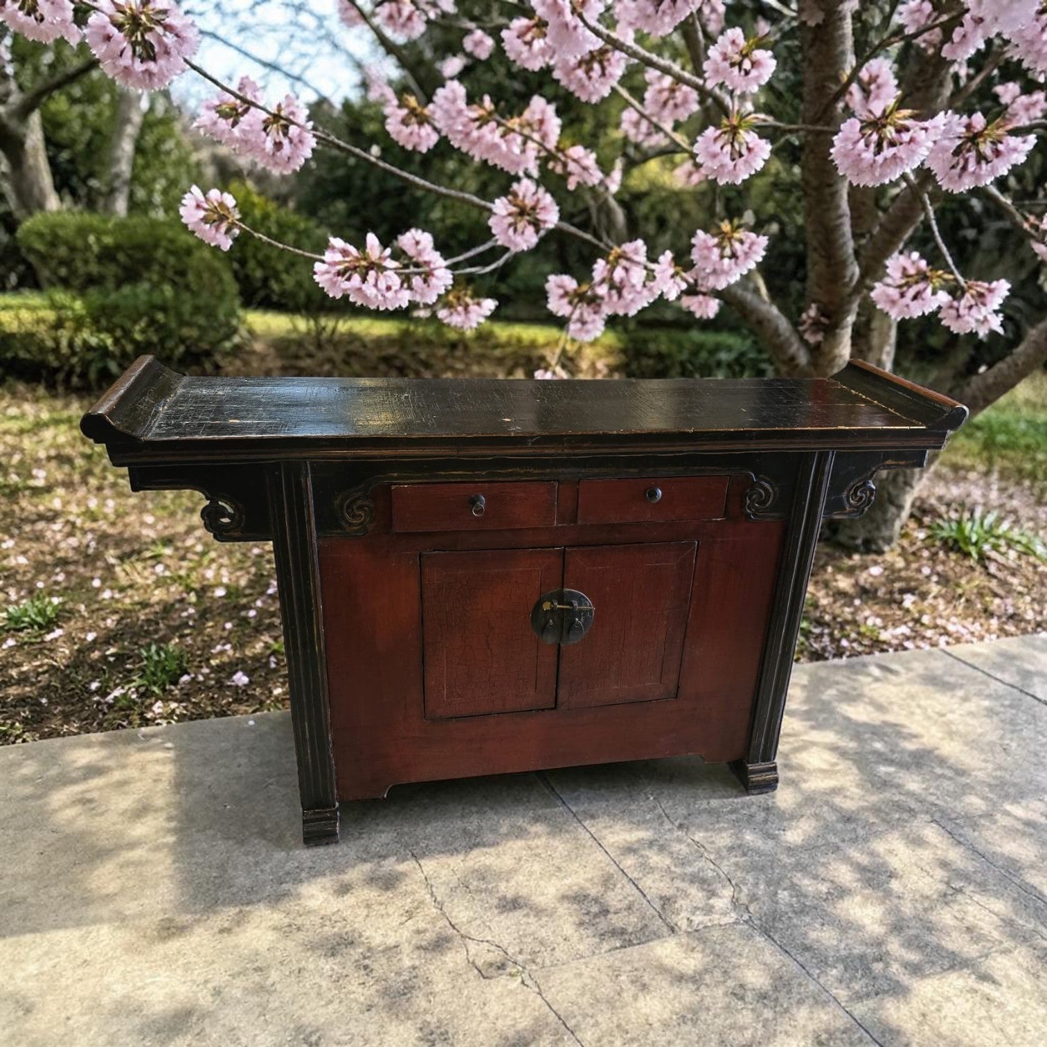 Traditional Chinese Elm Altar Cabinet
