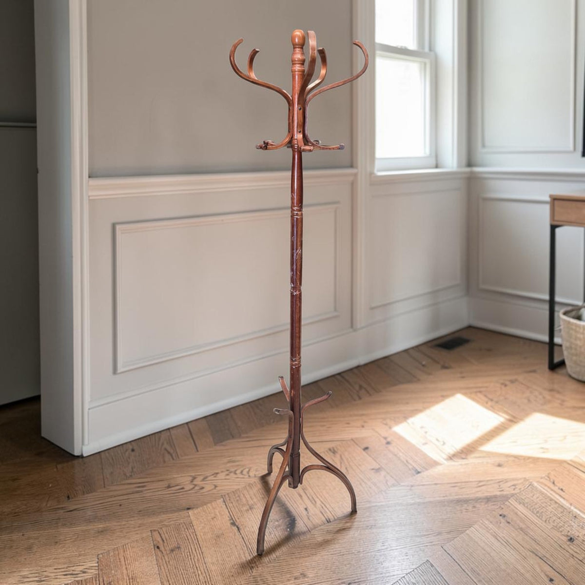 Vintage Bentwood Coat And Hat Stand (Dimensions: 182 Height)