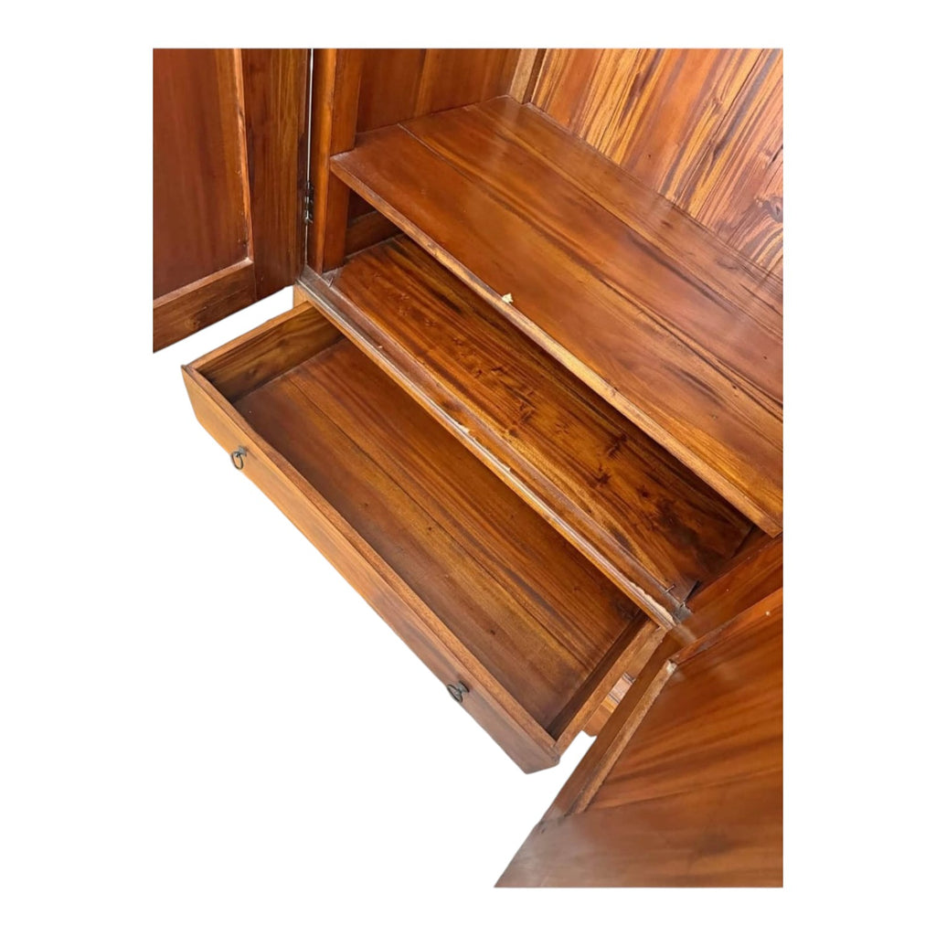 Vintage Double-Door Wooden Wardrobe