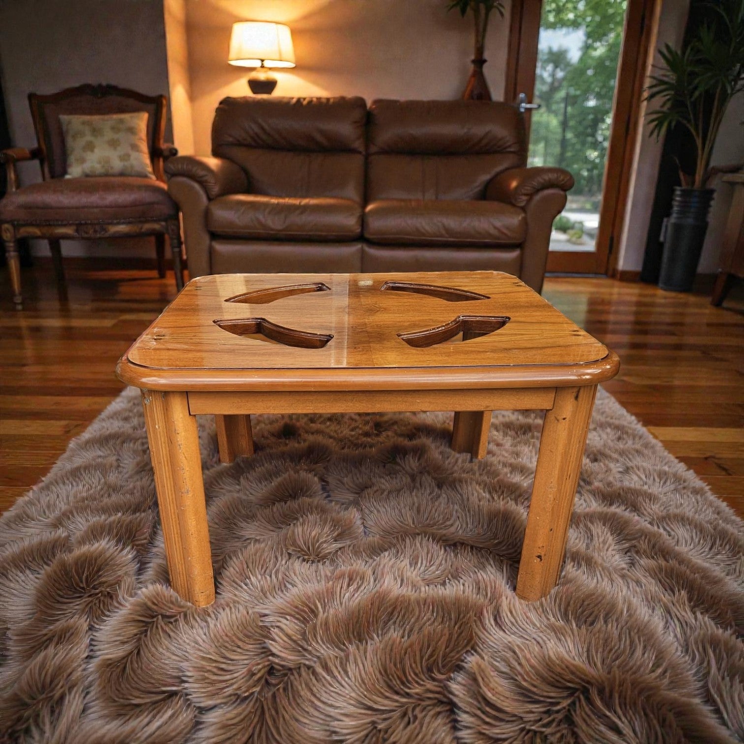 Vintage G Plan Teak Side Table (Dimensions: 41x70x70)