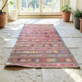 Vintage Hand-Woven Turkish Anatolian Flat-Weave Kilim Rug (Dimensions:180x330cm)