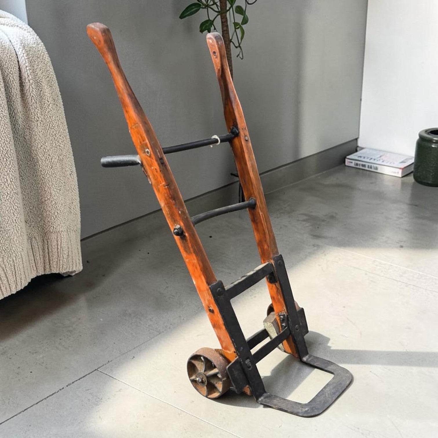 Vintage Style Wooden Hand Truck Or Sack Trolley