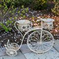 Vintage Style Wrought Iron Or Steel Bicycle Plant Stand