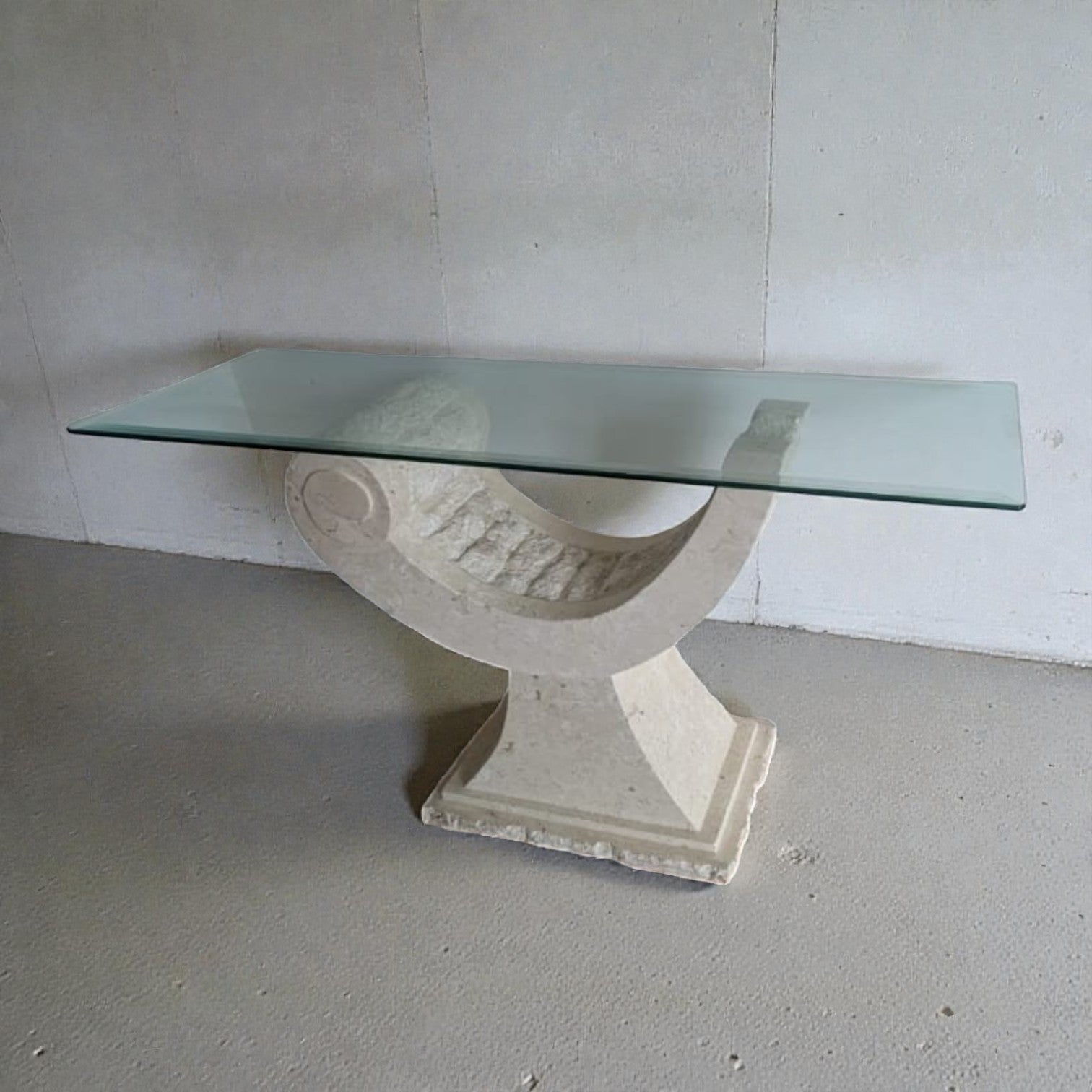 Vintage Tessellated Stone Console Table