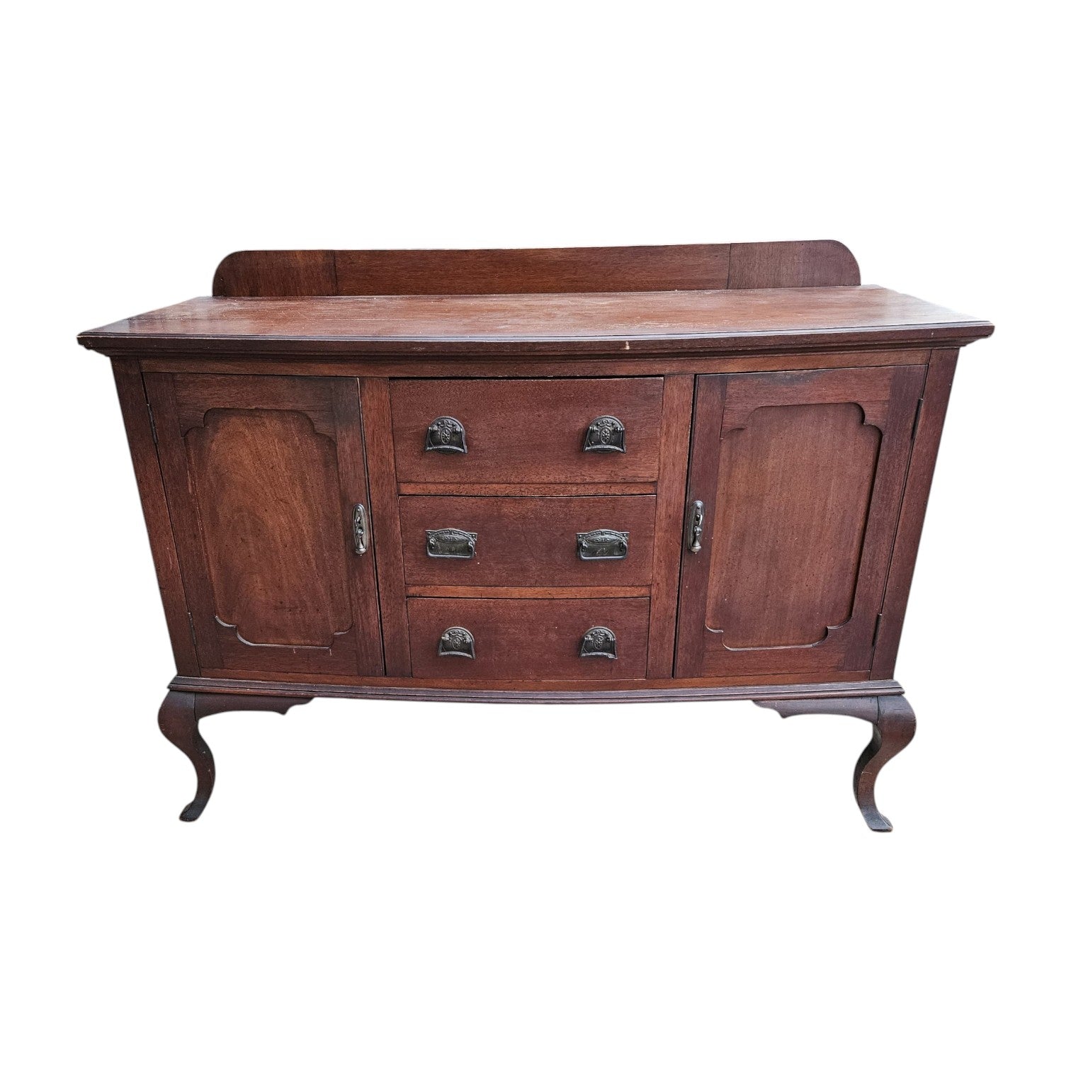 Vintage Wood Sideboard Buffet Cabinet (Dimensions: 106x142x56)