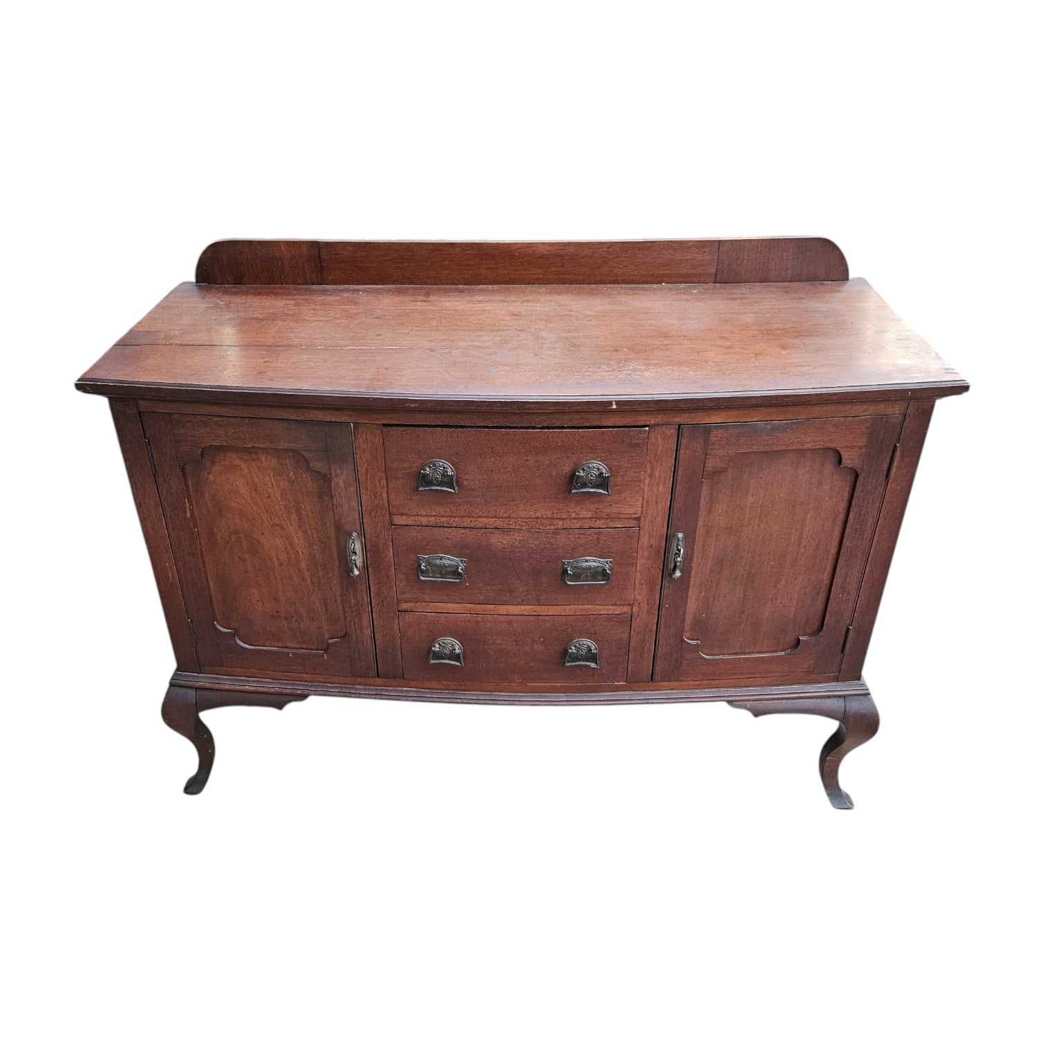 Vintage Wood Sideboard Buffet Cabinet (Dimensions: 106x142x56)