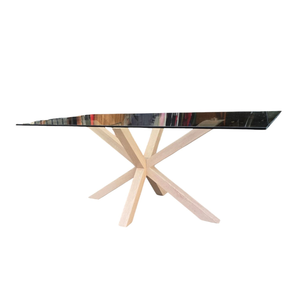 Geometric Spider BASE Glass Dining Table