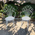 White Iron Garden Chairs (Prices Each)