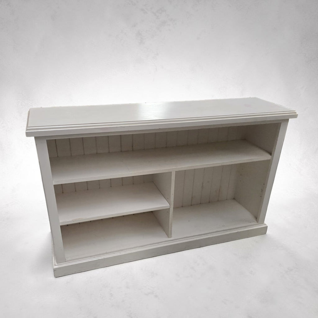 White Lowline Bookcase