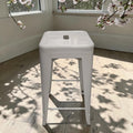 White Metal Tolix Style Bar Stool (Priced Each)