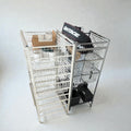 White Steel Wire Storage Drawer Units