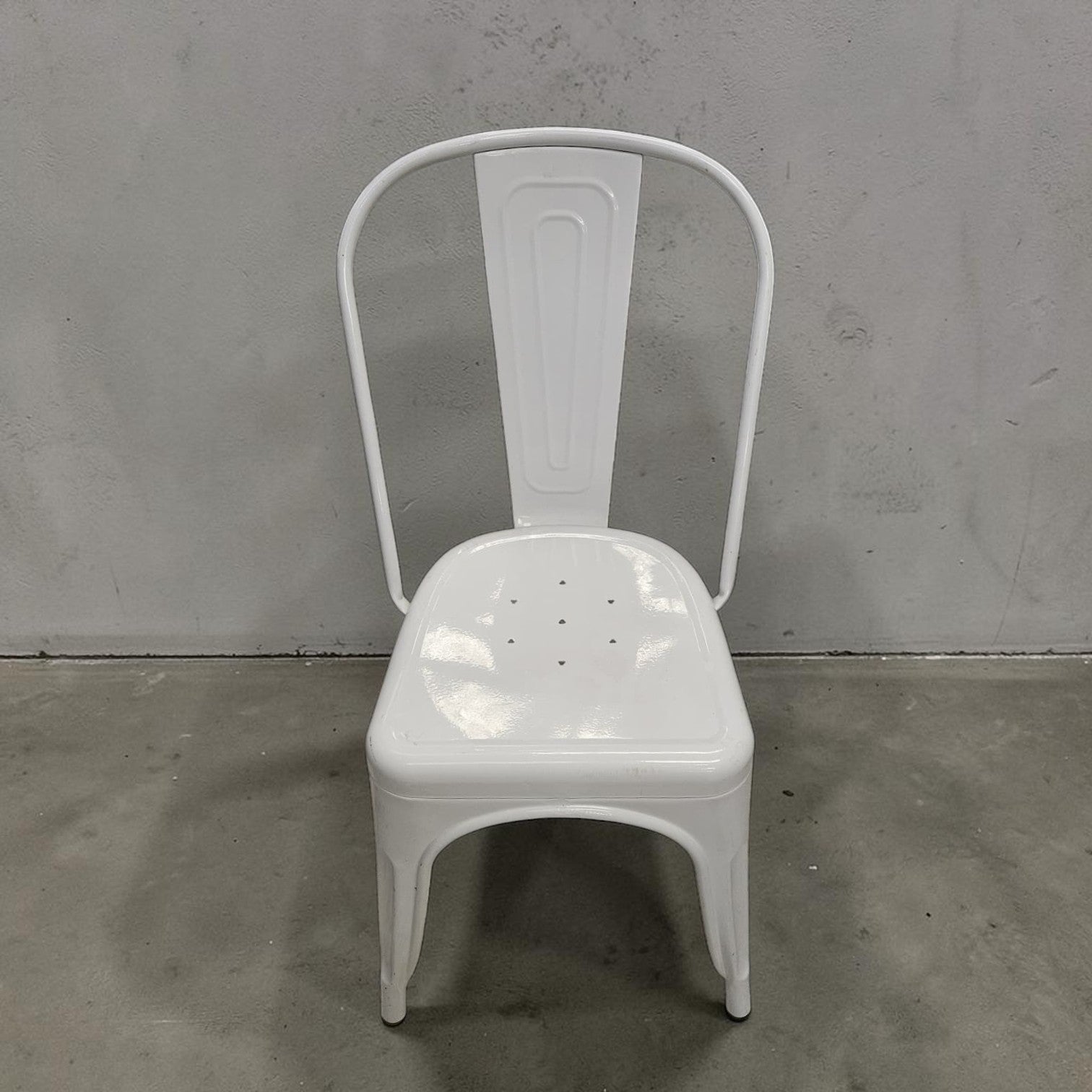 White Tolix Style Industrial Metal Chair (Priced Each)
