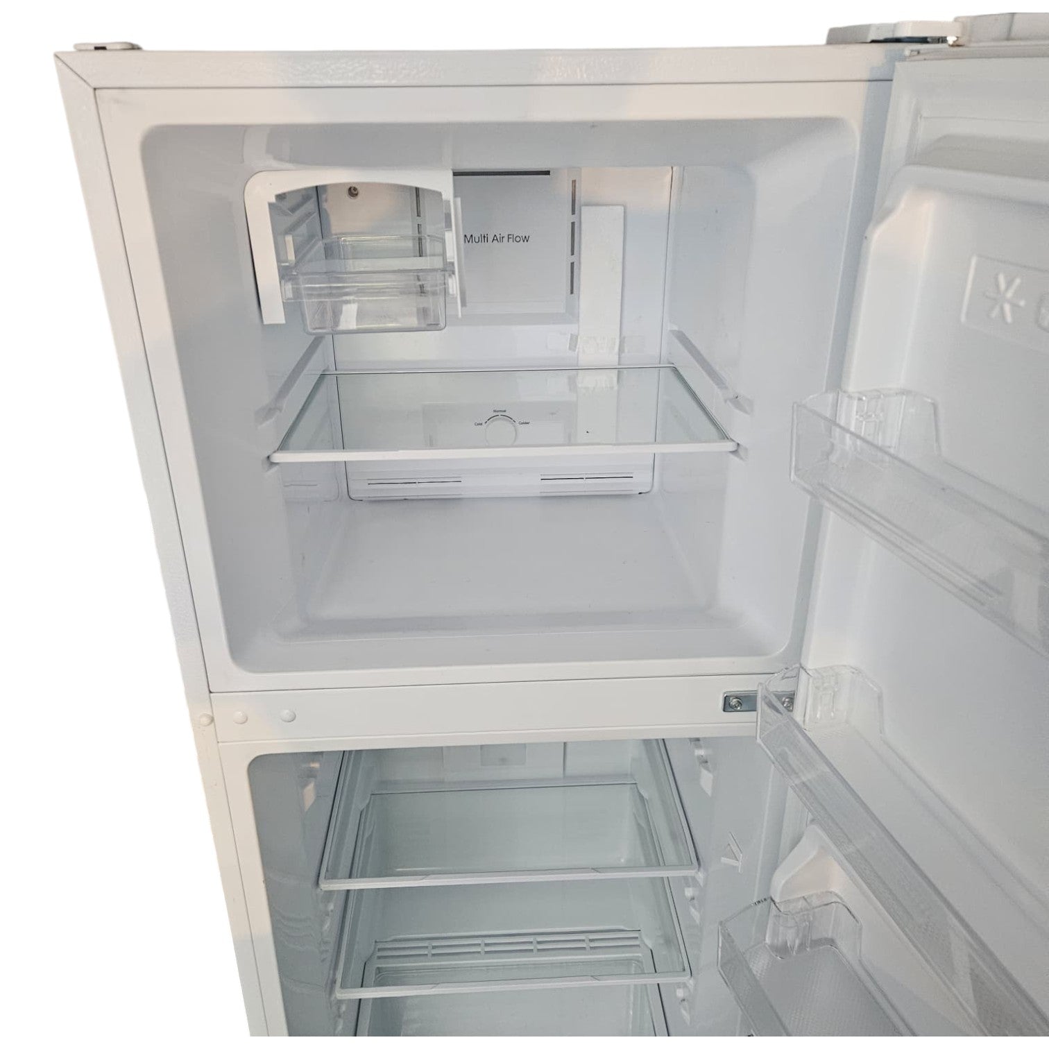 White Top-Mount Refrigerator (Dimensions: 152x64x52)
