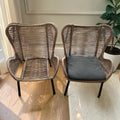 Wicker Accent Armchairs ($60 Each)