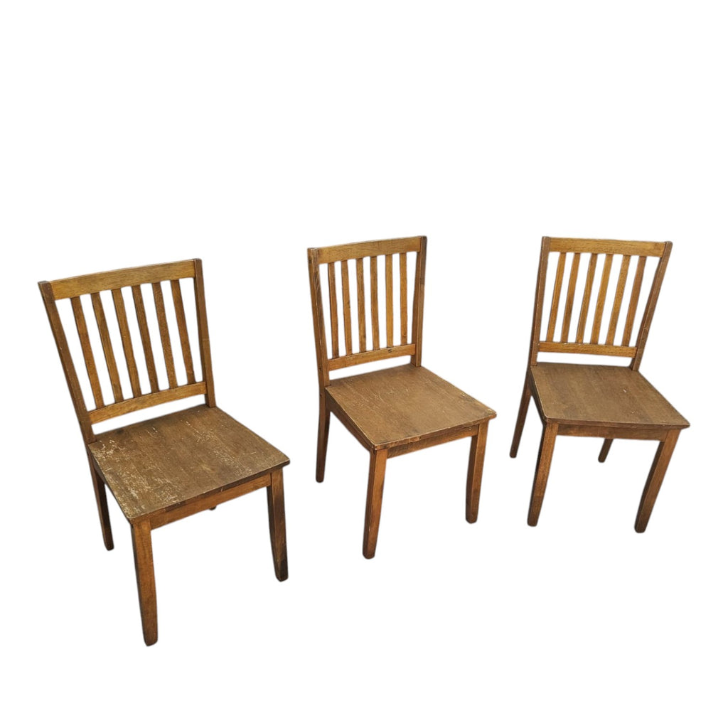 Wooden Chairs X3 (Dimensions: 50x90x47) (Priced Each)